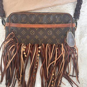Vintage Boho Louis Vuitton Riveria Crossbody Bag